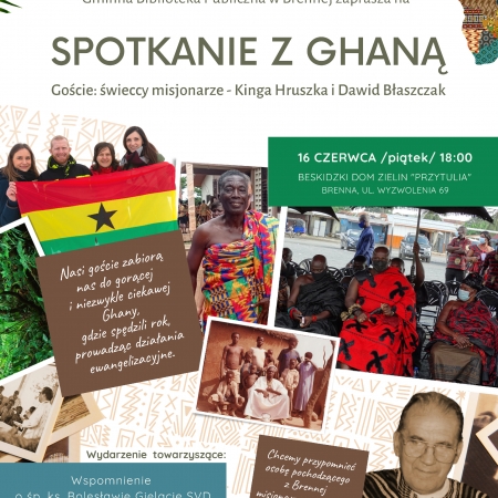 Plakat na "Spotkanie z Ghaną"