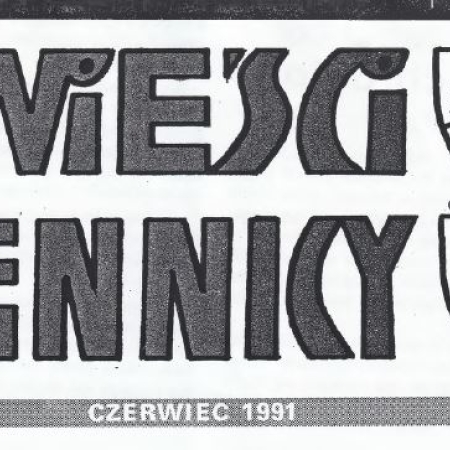 Winieta czasopisma "Wieści znad Brennicy" z 1991 roku
