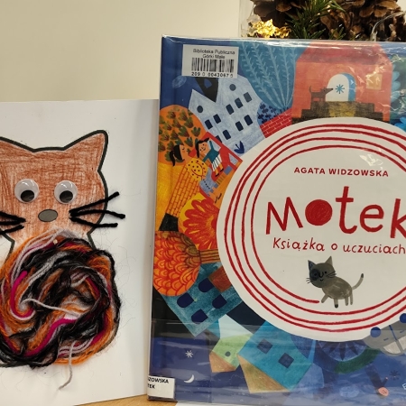 Fotografia kolorowa. Okładka książki i praca plastyczna.