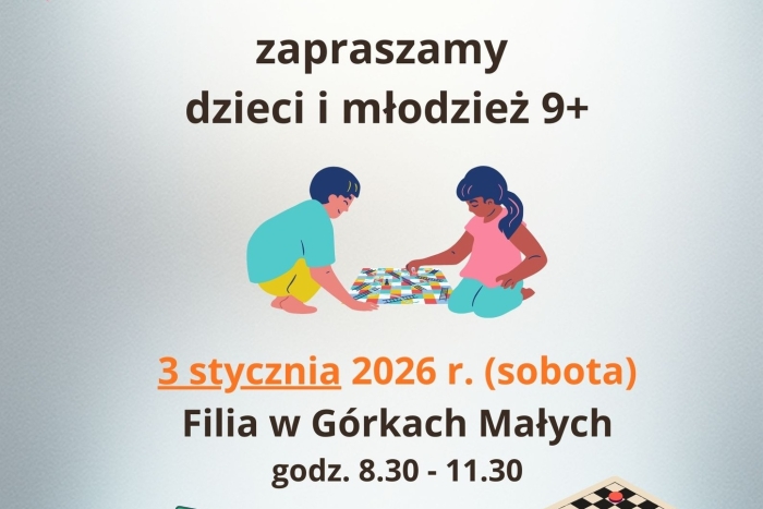 Noworoczne planszogranie w filii w Górkach Małych 