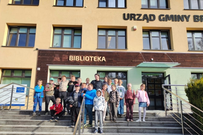 Lekcja biblioteczna z klasą I i III