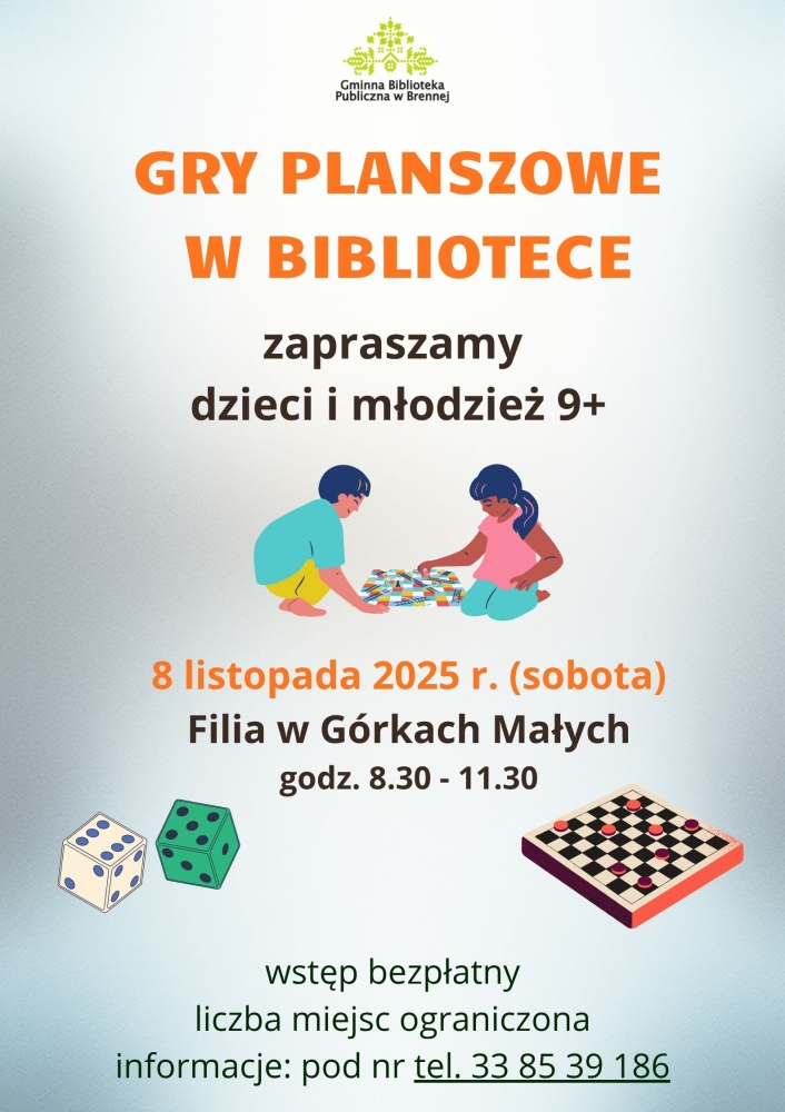 Spotkanie przy grach planszowych - Filia w Górkach Małych