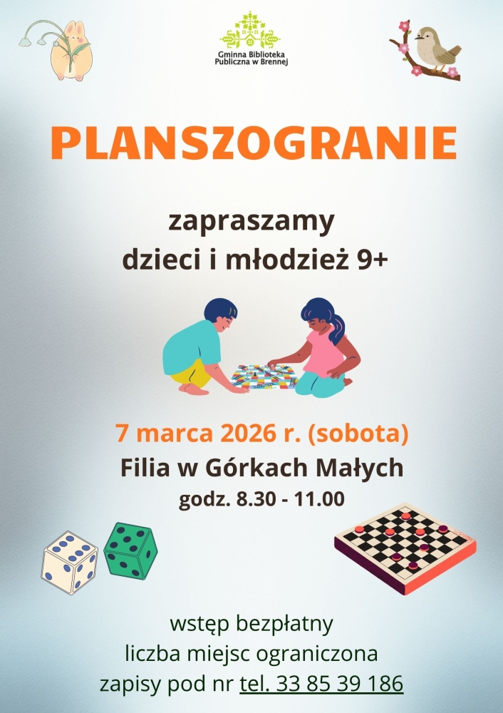 Marcowe planszogranie w Filii w Górkach Małych