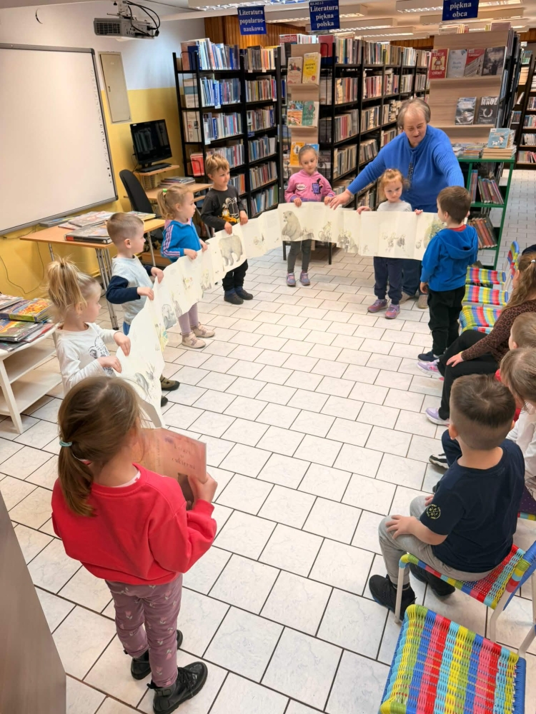 Lekcja biblioteczna - filia w Górkach Małych 