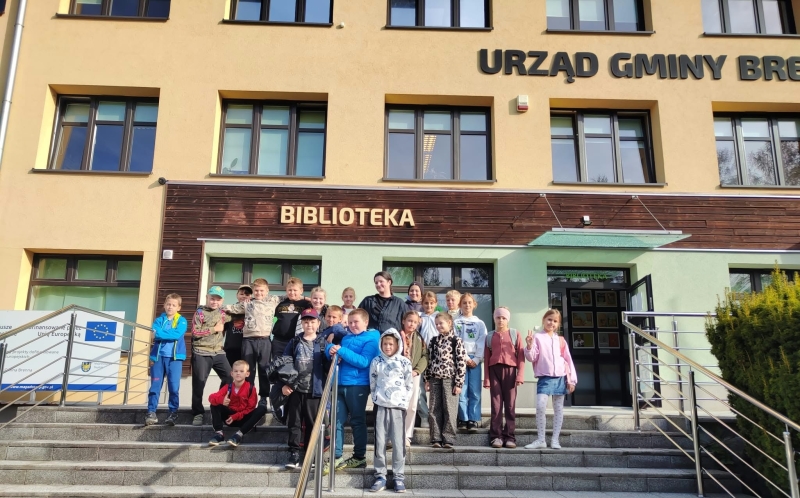 Lekcja biblioteczna z klasą I i III